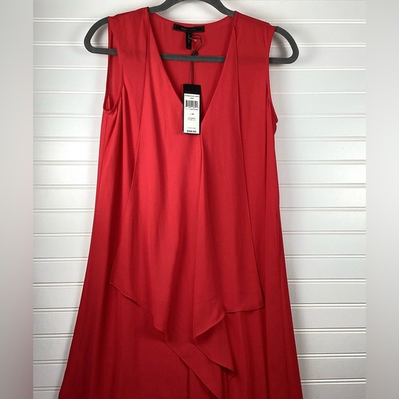 BCBG Max Azria NWT Tara Cascade Ruffle Dress Size XS Ruffle High/Low Dress - Picture 12 of 13